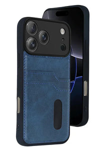 iPhone 17 Pro Max Leather Wallet Case with Card Slots Cover Phone Case - Snagva