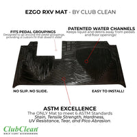 Club Clean Rubber Cart Floor Mat - Snagva