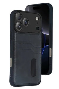 iPhone 17 Pro Max Leather Wallet Case with Card Slots Cover Phone Case - Snagva