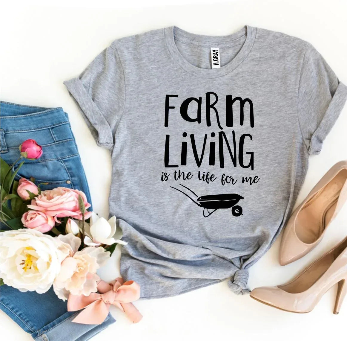 Farm Living Is The Life For Me T-shirt - Snagva