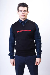 Wakerlook Sleeveless Black Sweater - Snagva