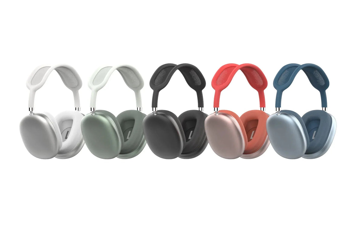 Product packaging image featuring wireless sport Bluetooth headphones and included accessories.