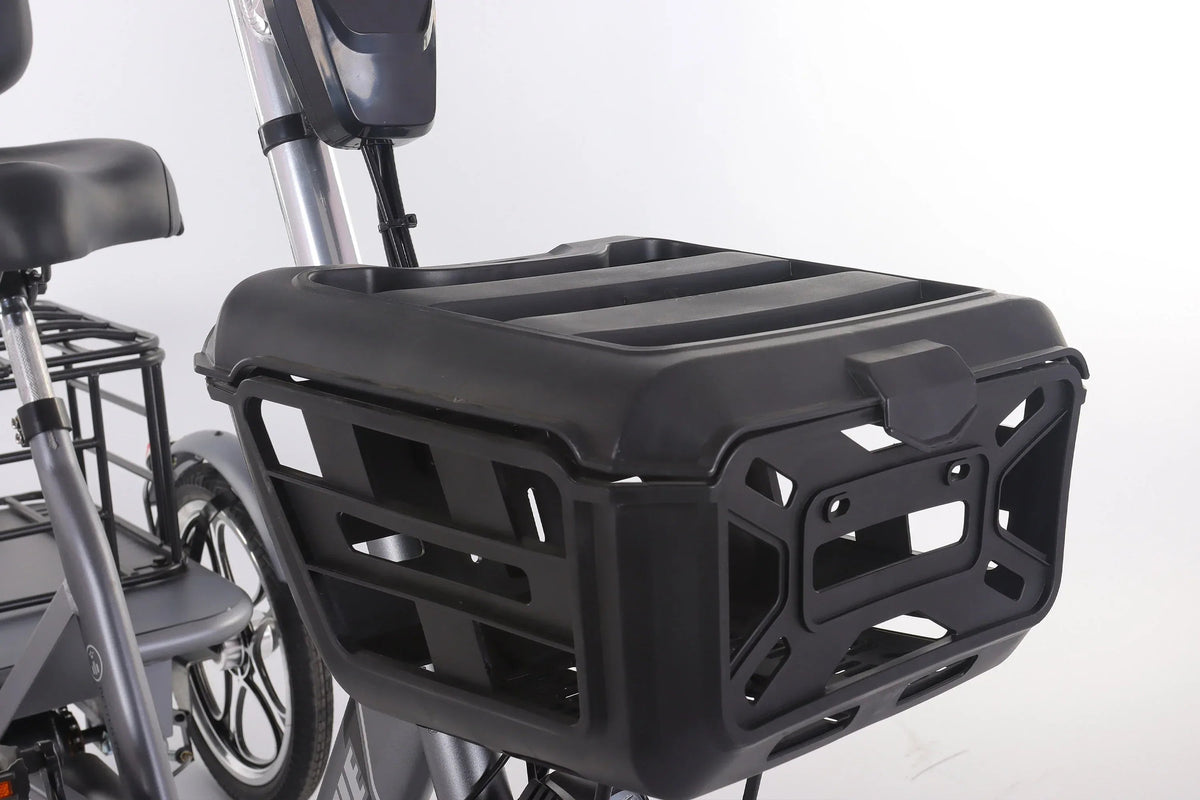 Foldable cargo e-trike 48v 400w 16 inch tire ebike for the elderly - Snagva