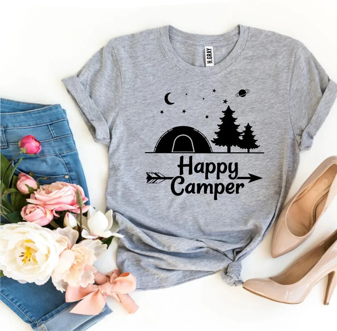Happy Camper T-shirt - Snagva