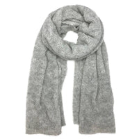 Gray Ultra Plush Alpaca Scarf - Snagva