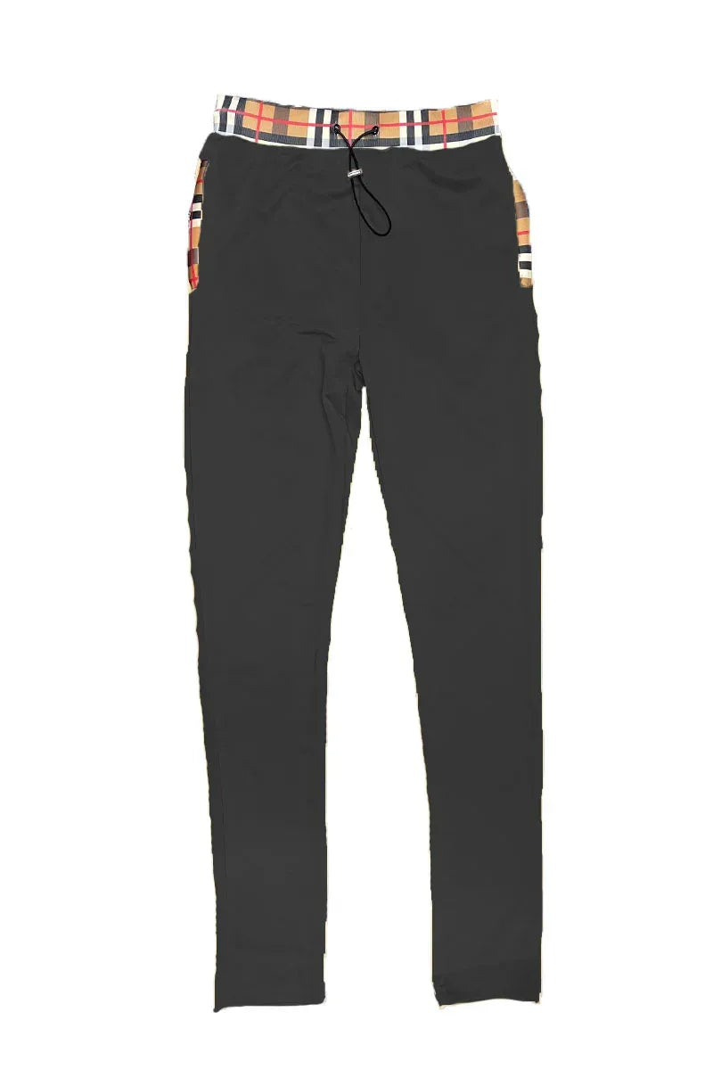 Checkered Polo and Pant Set - Snagva