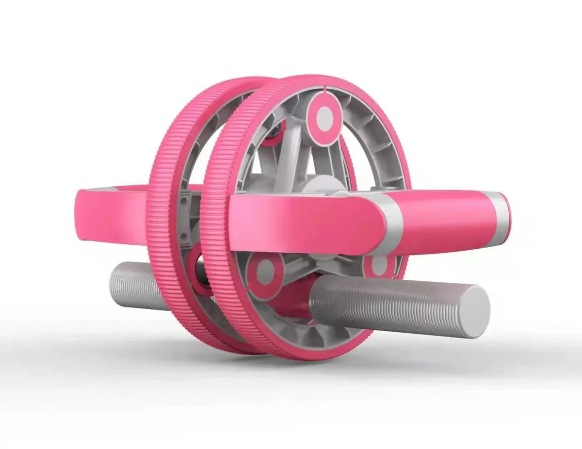 Steel ball massager and other detachable fitness tools from abdominal wheel set displayed.