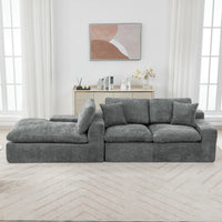 Cloud Sectional Sofa 107.9' Upholstered Sofa Couch with Double-layer