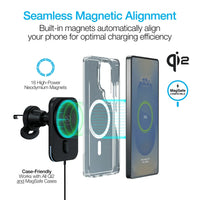 Naztech MagLock CAR 15W Magnetic Wireless Fast Charging Vent Mount - Snagva