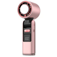 Ice Cool Turbo Mini Fan with Digital Display – USB Rechargeable & - Snagva