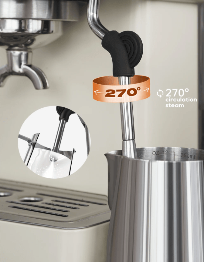 PSH10Plus-WH  20Bar Semi-Automatic Coffee Maker-Cold/Hot Brew with
