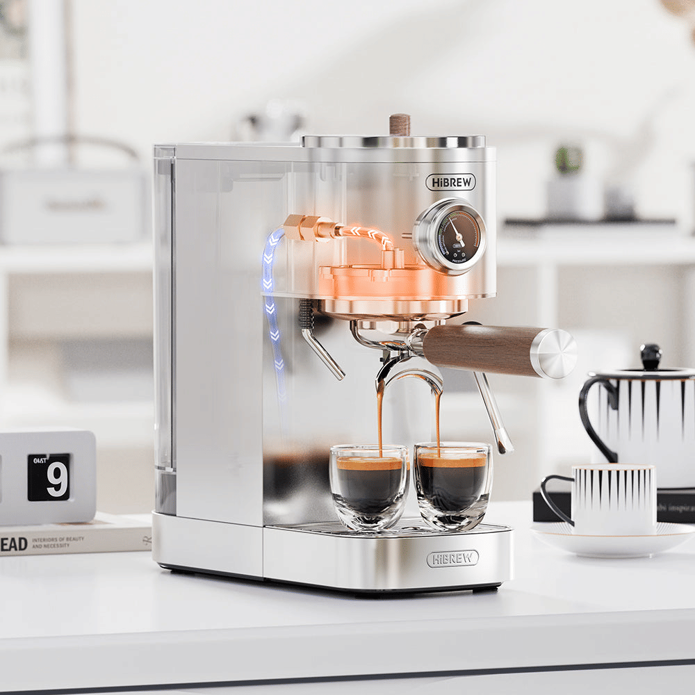 PSH13A-SL 2100W Semi-Automatic Coffee Maker-Cold/Hot Brew with 95°C