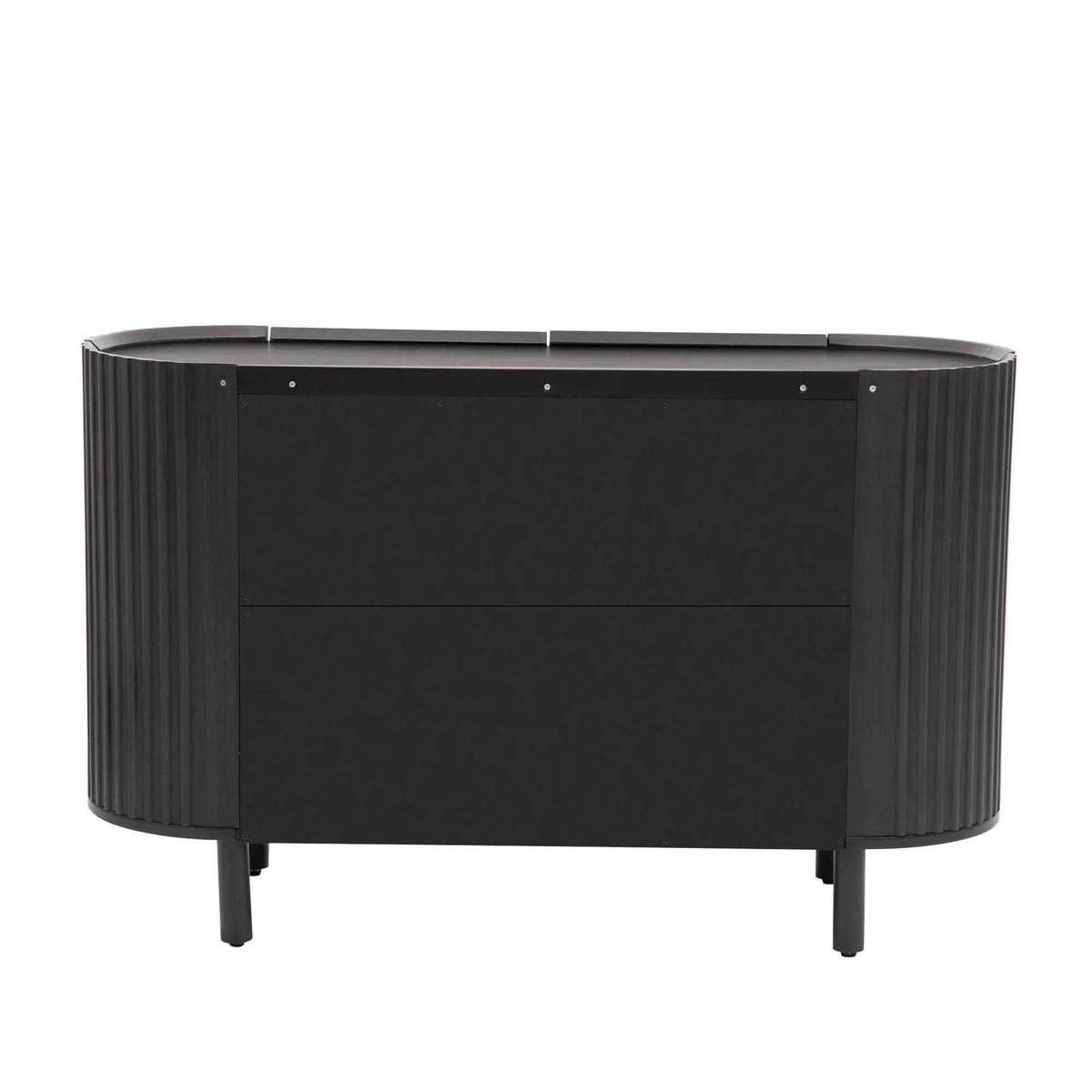 Curved Design Light Luxury Sideboard with Adjustable Shelves,Suitable
