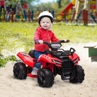 Aosom Kids Ride-on Four Wheeler ATV Car with Real Working Headlights, - Snagva