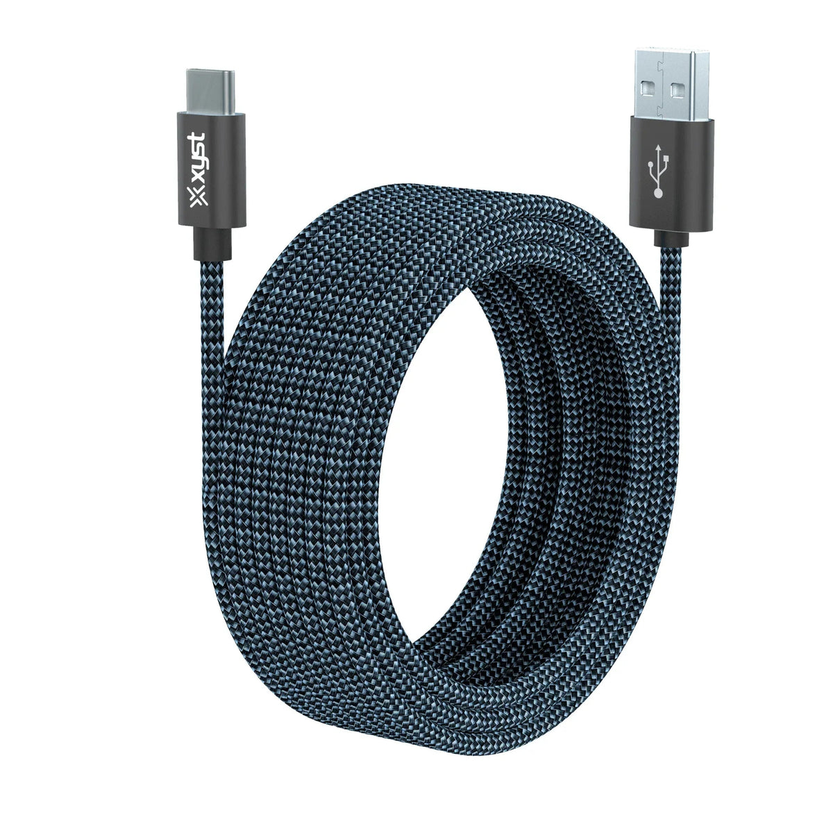 Xyst Charge and Sync USB to USB-C Braided Cable 10Ft - Snagva