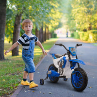 Aosom Kids Dirt Bike Battery-Powered Ride-On Electric Motorcycle with - Snagva
