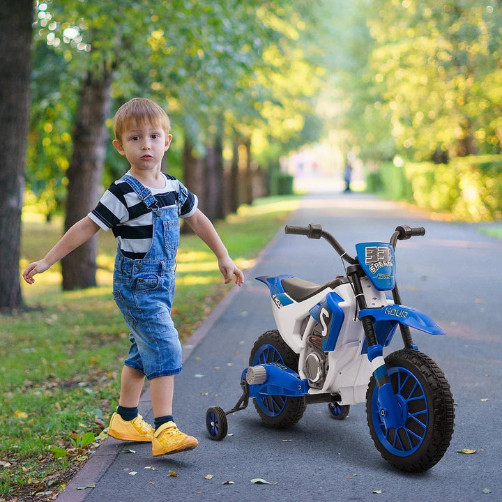 Aosom Kids Dirt Bike Battery-Powered Ride-On Electric Motorcycle with - Snagva