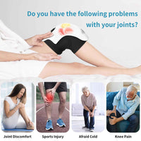 Intelligent Electric Knee Massager with Heating and Infrared Therapy - Rechargeable