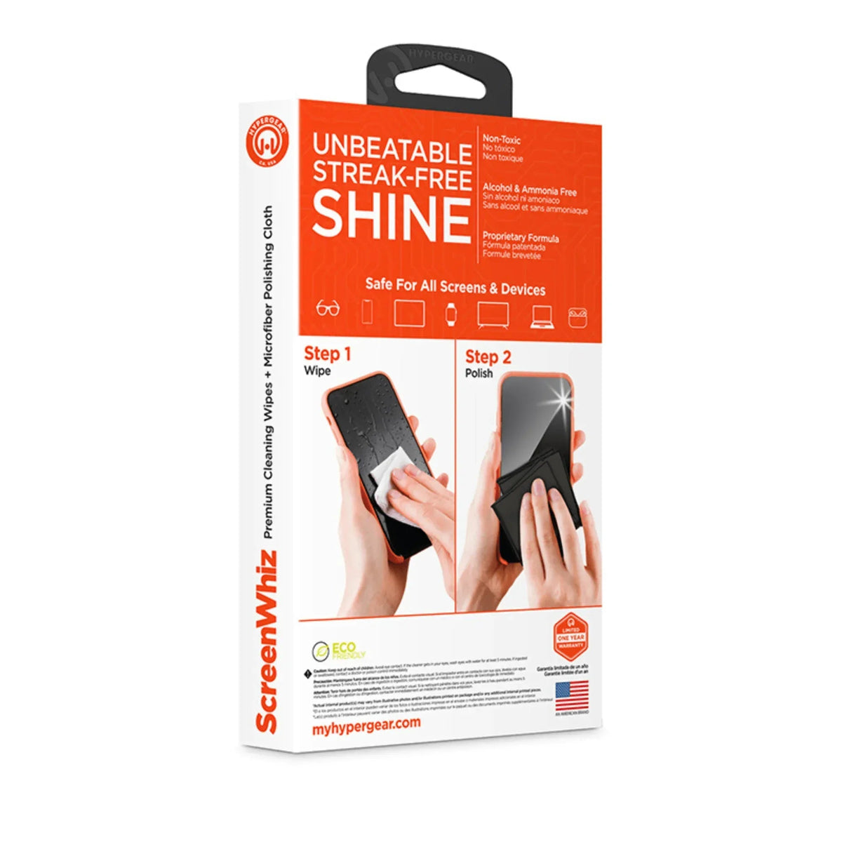 HyperGear ScreenWhiz Screen Cleaning Wipes and Cloth Kit - Snagva