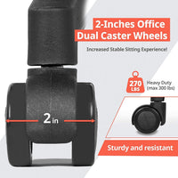 Ergonomic Mesh Office Chair With Lumbar Support And Breathable Back