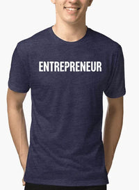 Entrepreneur Half Sleeves Melange T-shirt - Snagva