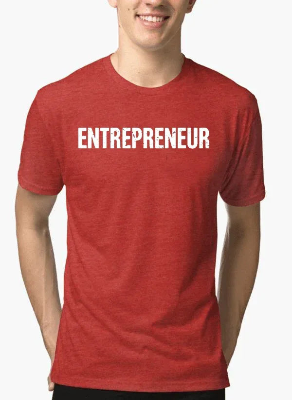 Entrepreneur Half Sleeves Melange T-shirt - Snagva