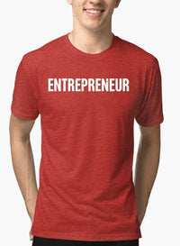 Entrepreneur Half Sleeves Melange T-shirt - Snagva