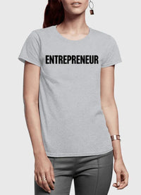 Entrepreneur Half Sleeves Women T-shirt - Snagva