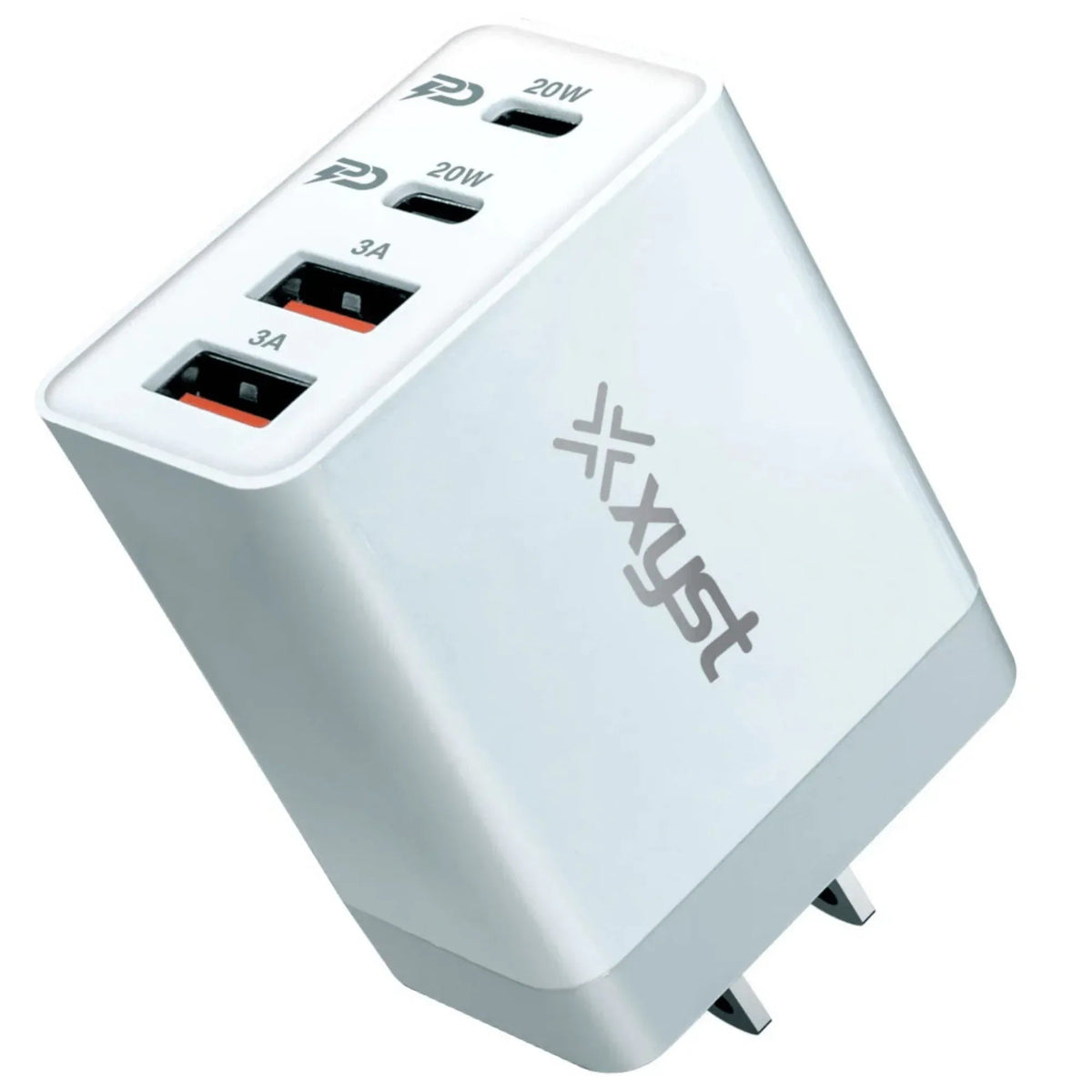 Xyst 35-Watt 4-Port USB-A and USB-C Wall Charger - Snagva