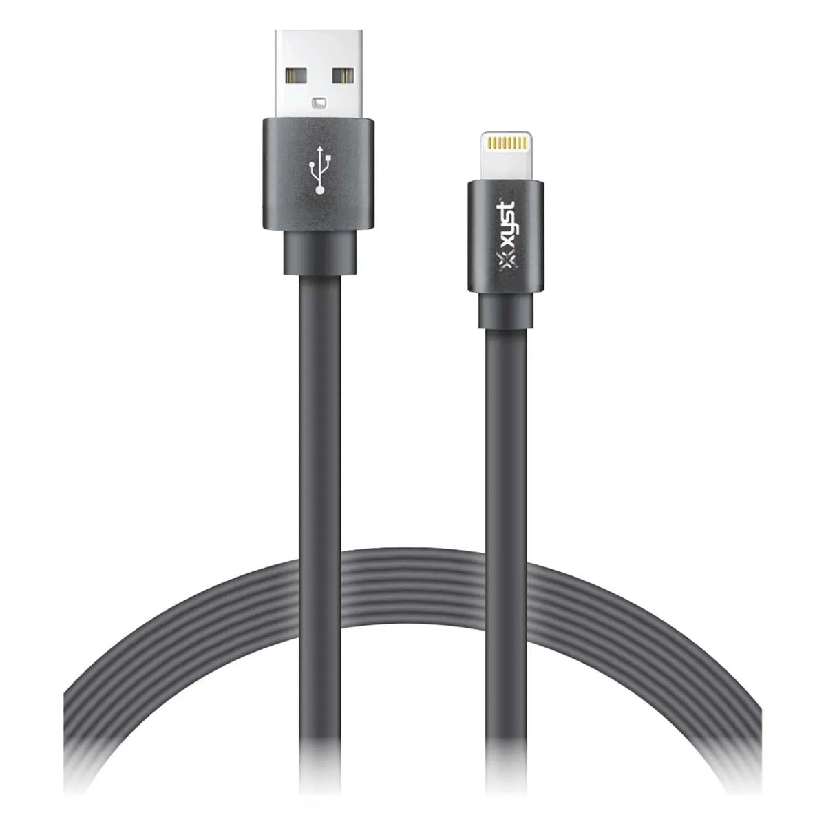 Xyst Charge and Sync USB to Lightning Flat Cable 4Ft - Snagva