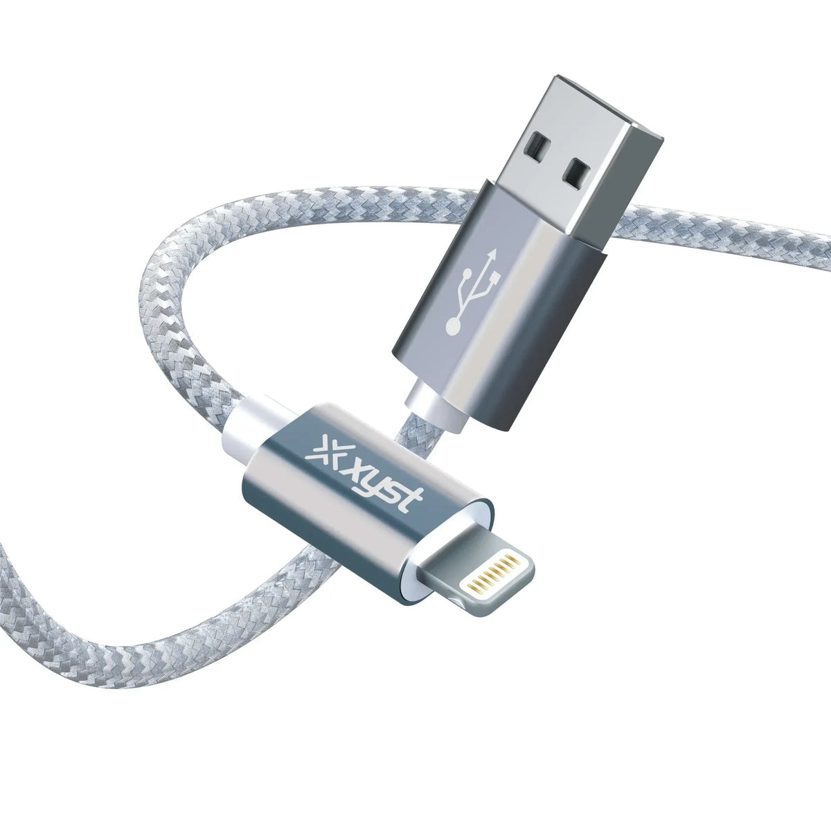 Xyst Charge and Sync USB to Lightning Braided Cable 10Ft - Snagva