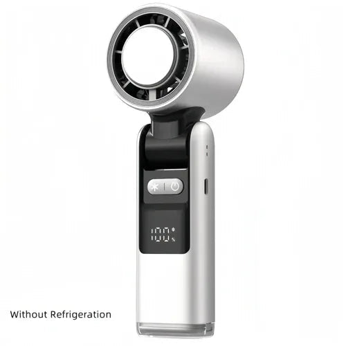 Ice Cool Turbo Mini Fan with Digital Display – USB Rechargeable & - Snagva