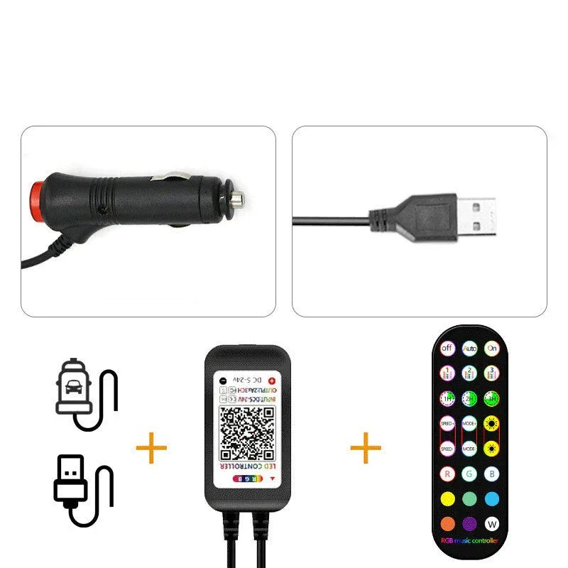 Styling Decorative LED Car Interior Light Waterproof Lamp - Snagva