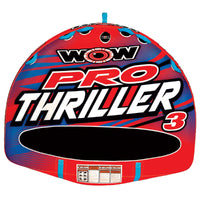 WOW Watersports Super Thriller Pro Series Towable floating on water under blue sky