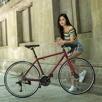 Carpat RoadLine™ 48 – Aluminum Flat Handle Road Bike (Matte Finish, - Snagva