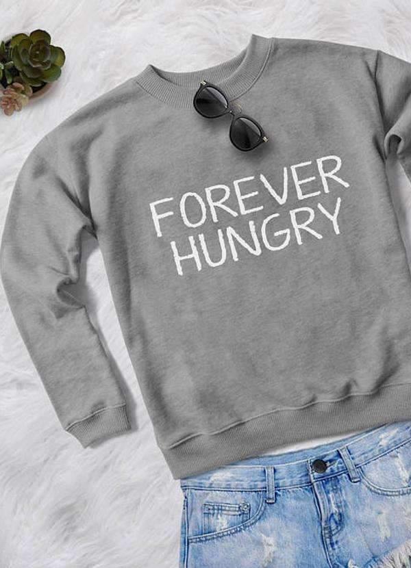 FOREVER HUNGRY WOMEN PRINTED SWEAT SHIRT - Snagva