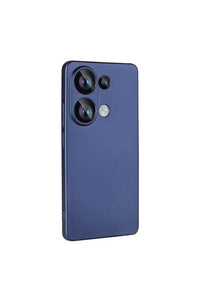 Navy blue silicone case designed for Xiaomi Poco M6 Pro 4G with camera protection.