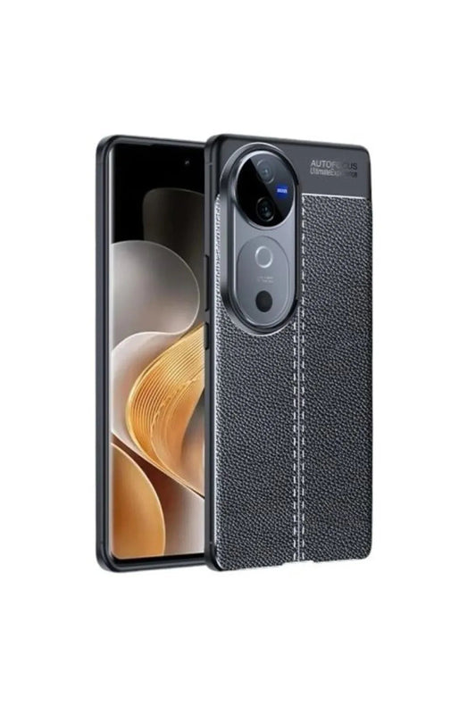 Vivo V40 5g Case Firo Leather Textured Silicone