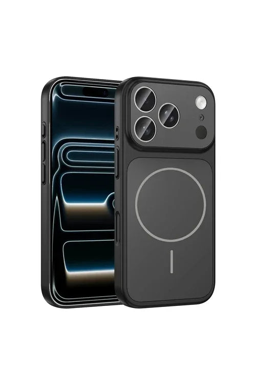 Black iPhone 17 Pro Max case highlighting thin protective cover with camera cutout