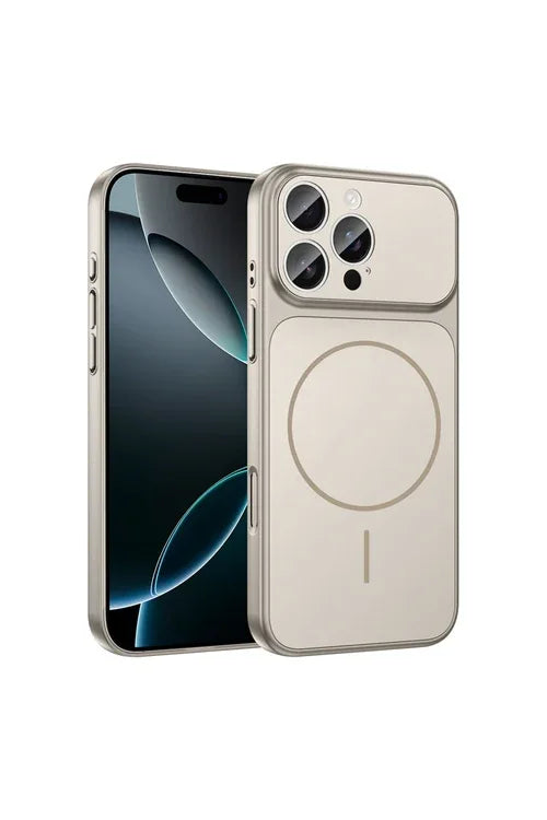 Gray slim iPhone 14 Pro Max case featuring durable design and full camera coverage.