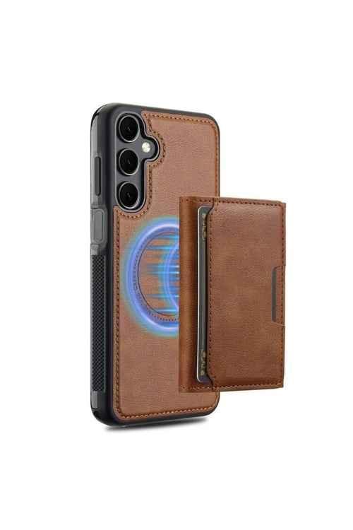 Samsung Galaxy S25 Case Pollux L2 Series Magnetic Card Holder 2-in-1