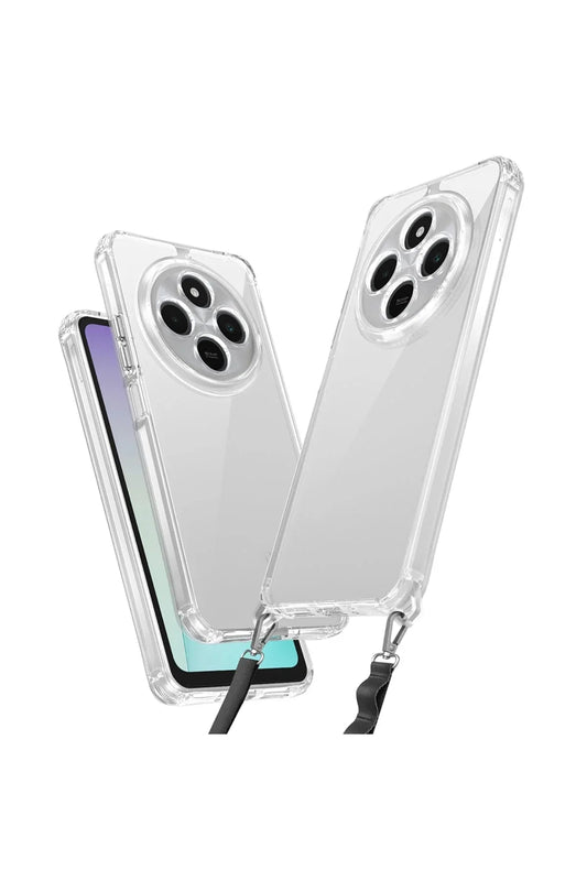 Xiaomi Poco C75 Case with Neck Strap, Snap Shockproof Cover