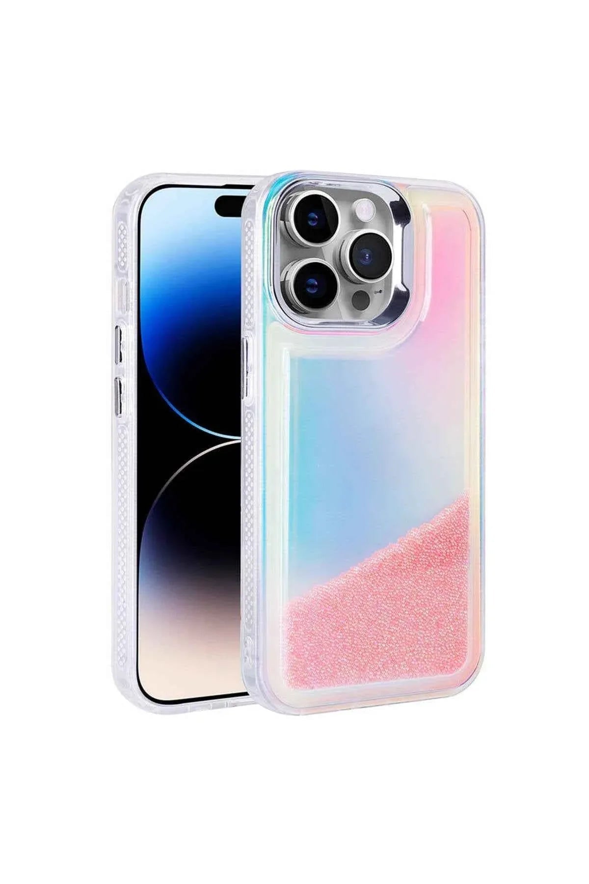 iPhone 14 Pro Max Case Airbag Gradient Bead Design Cover