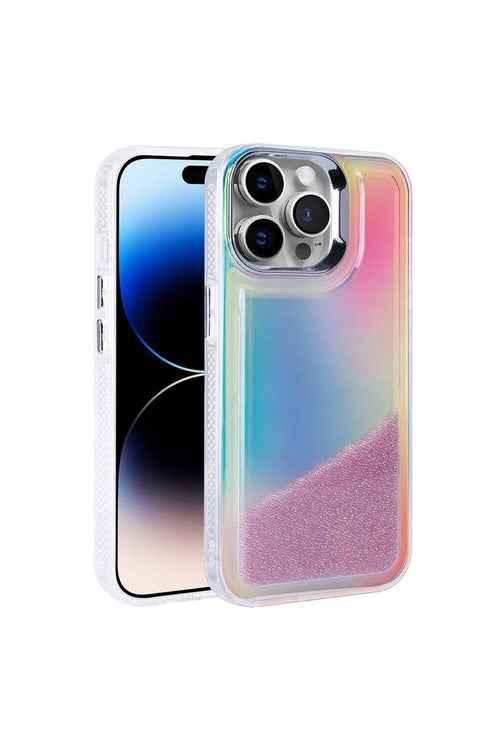 iPhone 14 Pro Max Case Airbag Gradient Bead Design Cover