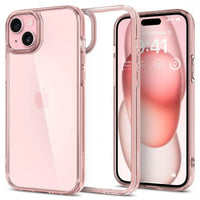 Back Cover Case Compatible with iPhone 15 (Rose Crystal) - Snagva
