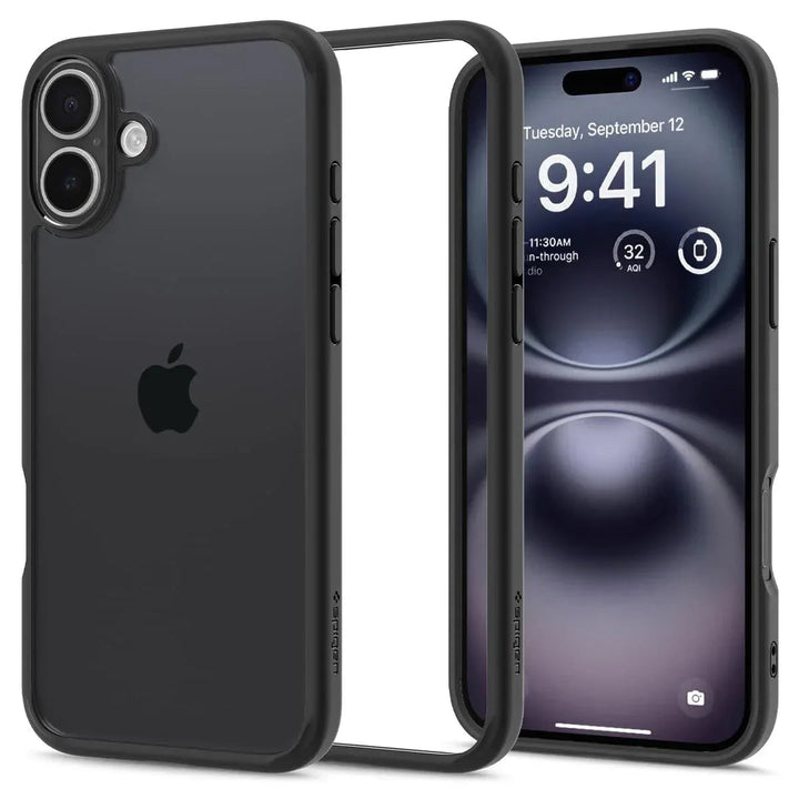 Back Cover Case Compatible with iPhone 16 (Matte Black) - Snagva