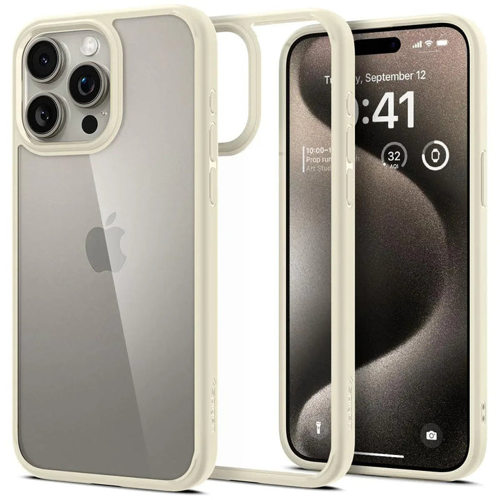 Back Cover Case Compatible with iPhone 15 Pro (Mute Beige) - Snagva