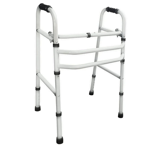 MS Double Bar Height Adjustable Folding Walker