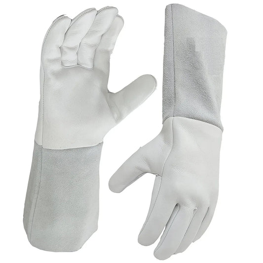 Heat Resistant Leather Gloves 14 Inch Long