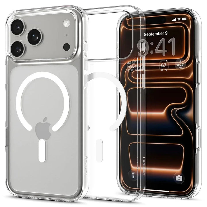 iPhone 17 Pro Back Cover Case (PC | Clear White) - Snagva